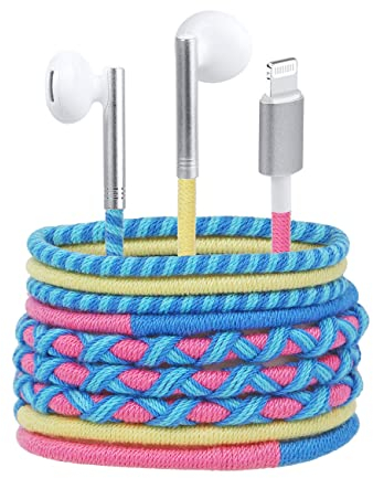 URIZONS In Ear Kopfhörer Kabel mit Mikrofon und Fernbedienung - In-Ohr Ohrhörer für Laptoptabletten Handy Smartphones Stoff Geflochtener für iPhone 7/8/11/12/13 ipod ipad etc