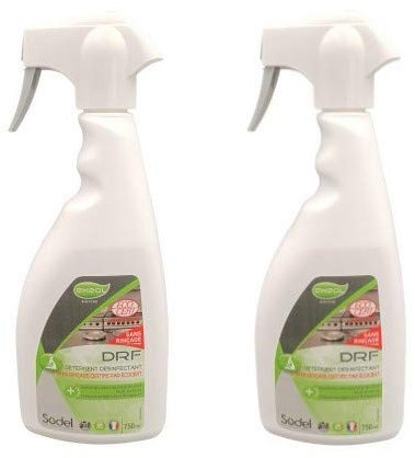 VIRUCIDE EN 14476 SURFACE SANS RINCAGE lot de 2 spray de 750 ml