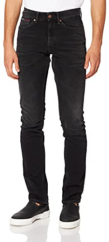 Tommy Jeans Scanton Slim BE271 2YBKBKCD Jeans para Hombre, Denim Black, 28W/32L