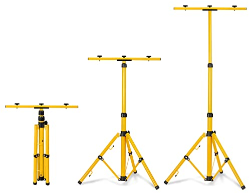 ACXIN Trípode telescópico para focos LED, halógenos, amarillo, 50-150 cm