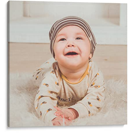 Woopers Foto su Tela Canvas Personalizzata - Foto Quadro Personalizzato con Telaio in Legno (40x40)