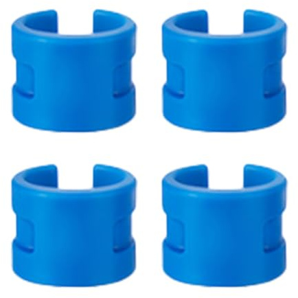 Lot de 4 protections de base de chaîne de vélo - Film de protection en caoutchouc - Anneaux de protection de chaîne autocollants