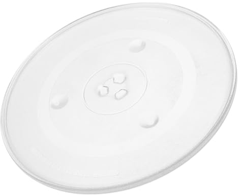 FUTUREORYY Piatto Girevole in Vetro per Microonde Resistente al Calore Compatibile Maggior Parte dei Modelli Distribuzione Uniforme del Calore Facile da Pulire