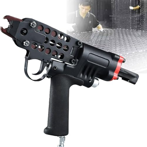 Pneumatisk nagelpistol, C-typ lufthäftpistol för professionella gör-det-själv-projekt, idealisk för trådbur staket och träbearbetning