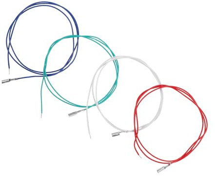 CHICAMPERA Cable de Repuesto para Cabezal de Tocadiscos, 4 Piezas, Accesorio para Fonógrafo Estéreo, Cable de Sonido para Reparación y Conexión en Equipos Dj