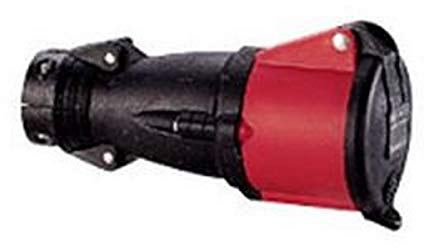 Prise mobile Hypra 32A - 3P+N+T- 380V~ à 415V~ - caoutchouc - IP44