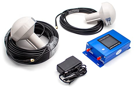 LeTkingok Amplificador Intensificador De Señal GNSS GPS+BD, Transpondedor De Señal Amplificador De Señal Interior Beidou Repetidor De Doble Frecuencia 60dB±2dB