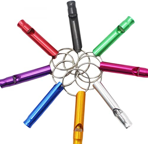 GANDUNQIHaustier-Training Bunte Pfeife, Schall-Hundepfeife, Katze Haustier Training Pfeife, Hundepfeife Hundepfeife, Anti-Verlust-Gerät Hundetrainer, Farbe zufällig (Satz von 5)