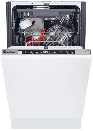 Hoover HI1C5SB1FS-80 Slimline Integrated Dishwasher, 11 Place Setting, C Rated