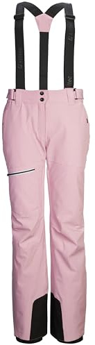 killtec Damen Skihose/Funktionshose mit abnehmbaren Trägern, Kantenschutz, Schneefang und Beinventilation KSW 60 WMN SKI PNTS, Rosenholz, 38, 43424-000