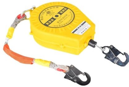 Height Safety Device-118ft-196.8ft Fall Protection Retractable With Steel Cable-Fall Protection Abseiling Device For Roofing And Working At Height, Climbing Safety Device(150kg(5m))