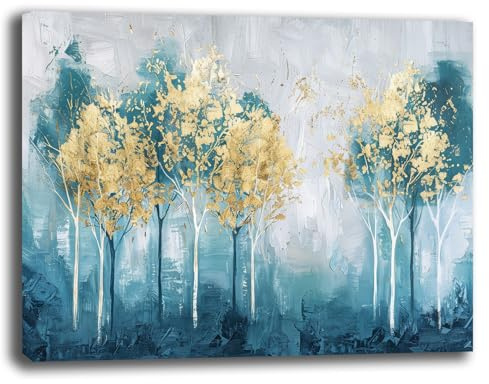 Quadro Moderno Soggiorno Alberi 70x100 cm Quadri moderni FIORE da Parete grande XXL Stampa su tela Canvas Decorazione Murale muro Arredo Camera da letto Cucina (5, 70x100 cm, Canvas intelaiato)