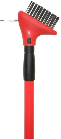 venteo - Brosse à joints de dallage - Poils en acier robustes - grattoir intégré - Manche télescopique réglable - Matériaux de qualité supérieur - Performances optimales saison après saison