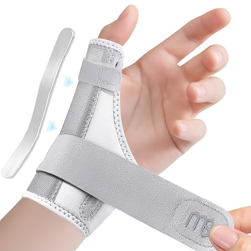 Tutore per pollice destro e sinistro, fasciatura regolabile per polso, tendinite, fascia per pollice, traspirante e confortevole, supporto per dolori al pollice e al polso