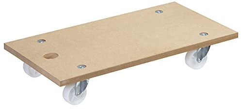 WAGNER Carrello da trasporto MM 1104 I 57,5 x 30 cm - ideale per oggetti ingombranti, elettrodomestici e mobili I pannello MDF I portata 200 kg - 20110401