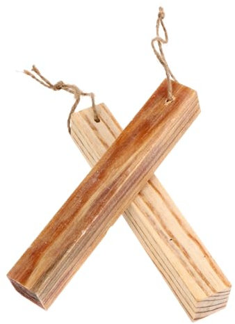 BESPORTBLE 2pcs Fire Starter Wood Sticks Sticks Fatwood Chips Striker Dried Wood Fatwood for Fireplaces or Outdoor Use Fire Starting Kit