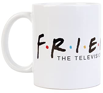 Grupo Erik Tazza Friends Logo: Tazza da colazione in ceramica di Friends, 350ml, Tazza colazione grande, Tazza tisana, tazza colorata, tazza Friends, Friends gadget, Friends serie tv