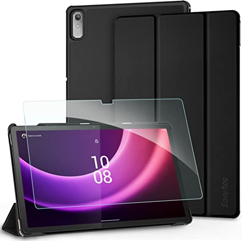 EasyAcc Case for Lenovo Tab P11 2nd Gen 11.5 Inch 2022 with Screen Protector, Ultra Thin Case with Stand Function, Auto Sleep Wake Up Function, Black