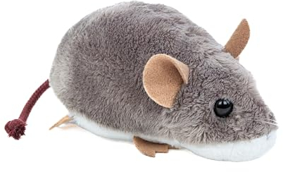 Teddys Rothenburg Kuscheltier Maus hellgrau 15 cm Plüschmaus Stofftier Plüschtier