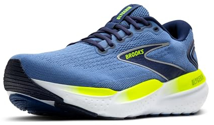 Brooks Herren Glycerin 21 Sneaker, Blau/Peacoat/Zitronengelb, 41 EU