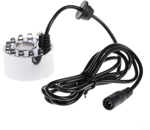 Brumisateur à 12 LED à changement de couleur pour étang, atomiseur de brouillard d'éclairage, 12 lumières de paysage