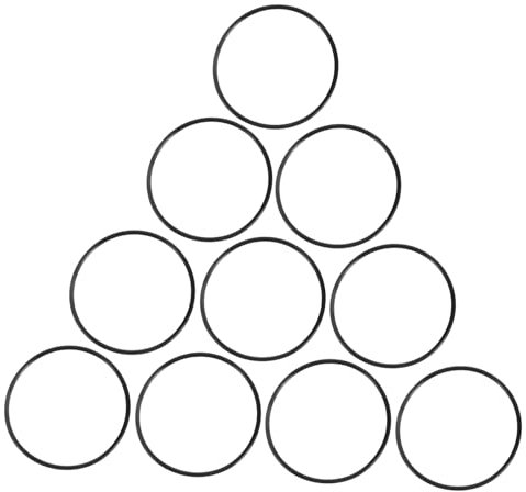 HAWILLOSCH 10 Pezzi Guarnizione Filtrante Acqua Anello Di Tenuta Per Purificatore D'acqua Accessorio Filtro Silicone Resistente a Olio, Raggi Uv e Usura