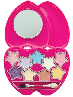 Barbie – Palette Trucco Completa - Set Viso Occhi Labbra – Pennello Incluso – Colori e Motivi Assortiti – Regalo Compleanno Bambina, Festa di Fine Anno, Carnevale – Prodotto Ufficiale Mattel