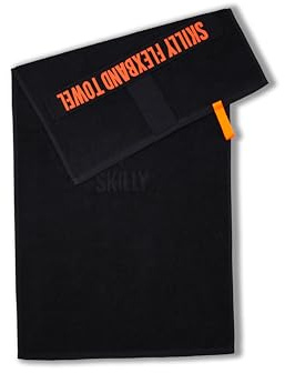 skilly Asciugamano fitness in cotone FBT100 – asciugamano sportivo con funzione antiscivolo per attrezzature da allenamento – palestra 100 x 50 cm per palestra