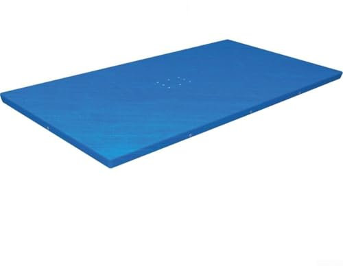 Besttoolifes Telo protettivo per il terreno, copertura per il terreno della piscina, per piscine fuori terra e spa, in polietilene resistente, antiscivolo, diverse dimensioni blu (3 x 2,01 m)