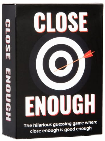 Close Enough Quiz Game | Perfect Present or Stocking Filler Gift | Hilarious Party Game for 2-20 Players Aged 10+ | For Adults, Families, Teens & Kids