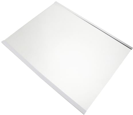 TOMETURE Ripiano in vetro di ricambio per frigorifero - Divisorio universale in vetro per ripiano frigorifero da 40x30 cm - Pannello divisorio trasparente con bordi rifiniti