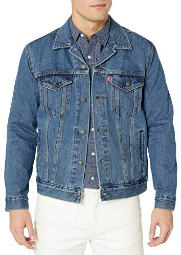Levi's Men's The Trucker Jacket, Medium Stonewash, Large