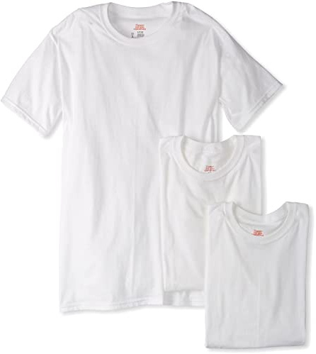 Hanes - Canottiera - Maniche corte - uomo, White, XXXXL
