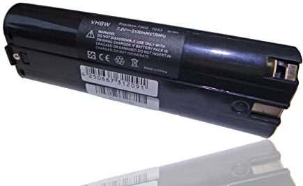 vhbw 1x batteria sostituisce Makita 191679-9, 192532-2, 192695-4, 632002-4, 632003-2, 7000, 7002 per attrezzi da lavoro (2100 mAh, NiMH, 7,2 V)