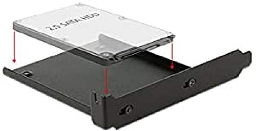 DELOCK Marco de Montaje para 1 Disco Duro de 6,35 cm y 2,5 Pulgadas en la Ranura de PC.