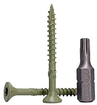 Lot de 700 vis à bois finition anticorrosion 4,0 x 40 mm pour terrasse en bois à tête Torx Type 17 à tête fraisée Vis extérieure 700 4,0 x 40 mm