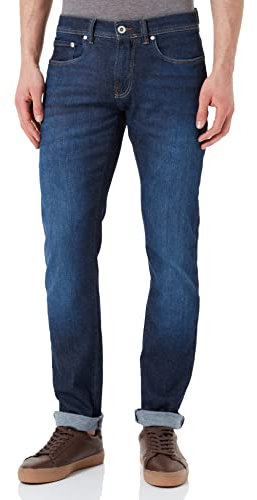 Pierre Cardin Herren 5-Pocket Lyon Tapered Jeans, Dark Blue Used Buffies, 42W / 34L