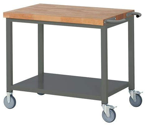 STIER Fahrbare Werkbank Premium mit Ablageboden BxTxH 1000x700x880 mm