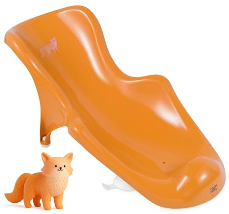 Hylat Baby Inserto Per Bagnetto - Prezioso Aiuto per il Bagno per Neonati e Bambini dalla Nascita Fino a Ca. 6 Mesi (Arancia)(Volpe)