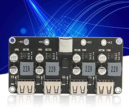 Carte de Circuit Imprimé À Charge Rapide, 24W 4 Voies USB Qc3.0 Qc2.0 Module de Charge Rapide Automatique Hub de Charge D’Interface USB, Sortie 3V-12V, pour Téléphone Iso Et Android, Pad