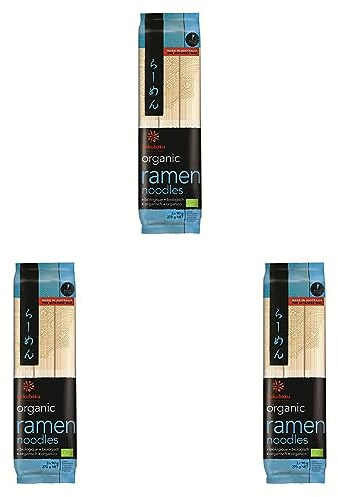 Hakubaku Japanische Bio Ramen Nudeln, 270 g (Packung mit 3)