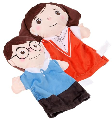 TOYANDONA 2 Pz Burattino Di Mano Del Personaggio Set Di Marionette Gioco Di Ruolo Mano Libro Fata Ciuccio Gioco Di Ruolo Giocattolo a Mano Abito Di Compleanno Bambino Morbido Peluche