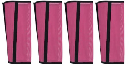 Fockety Juego de 4 Protectores de Malla para Las Patas de los Caballos, Protectores de Malla Transpirables para Las Patas de los Caballos, Protectores para Las Patas de los Caballos