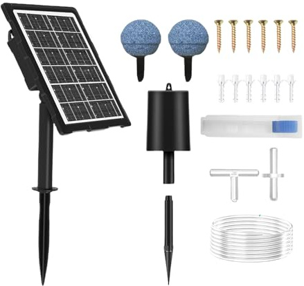 Pompe À Air Solaire Pour Bassin À Poissons Pompe À Oxygène Solaire