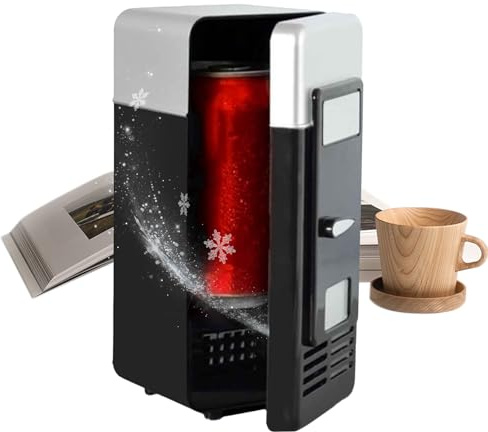 Mini-Kühlschrank – Kleines Haushaltsgerät | Stromsparende Technik | Geräuscharmer Kompressor Für Schlafzimmer, Gästezimmer Oder Tiny House, Funktional Und Modern Im Design