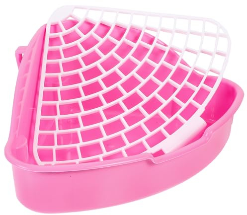 Ciieeo Pet Toilet for Rabbit Chinchilla Hedgehog Small Litter Box Corner Potty Training Litter Tray Bunny Toilet Basin