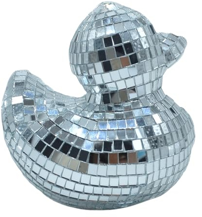 Kreativer Kuchenaufsatz Zunetsutock Disco-Kugel Dekoration, Entenförmige | Verspiegelte Tortenaufsätze, Glänsande Glasögon, | För Hochzeit Födelsedagsfest Feier Schreibtisch Stilvoll