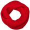 styleBREAKER Unisex Feinstrick Schal, einfarbiger Loop Schlauchschal, Feinripp Winter Strickschal, Loopschal 01018112, Farbe:Rot
