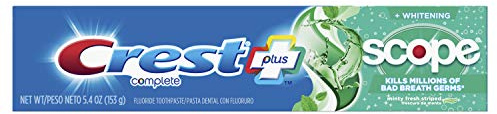 Crest Complete Multi-Benefit Whitening + Scope Fluoride Toothpaste Minty Fresh Striped - 5.4 oz (153 g)