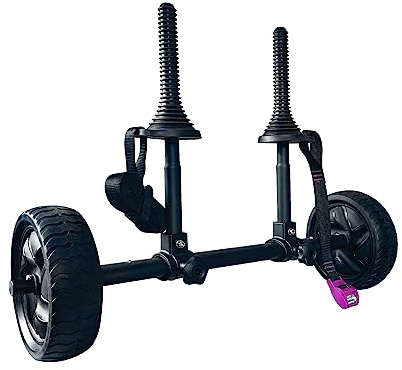 ASMSW Kayak Cart Canoe Boat Trolley Carrier Heavy Duty - Beach Wheels Transport Good Helper Get Tie-Down Strap Free (H)